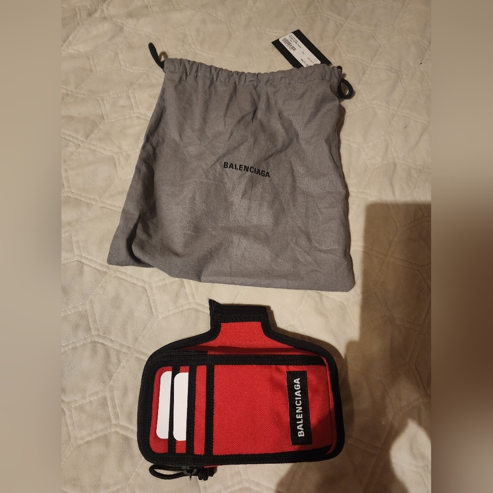 Balenciaga Red Nylon Bag 100% authentic